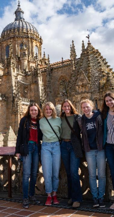 Students at New Cathedral Salamanca 