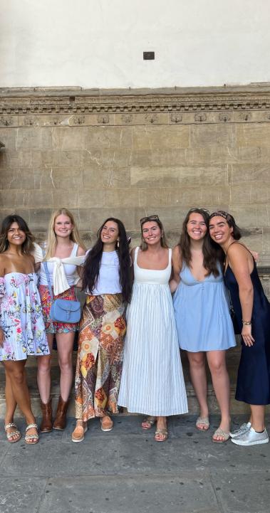 Group photo of all of my friends from Wofford in Florence for the weekend