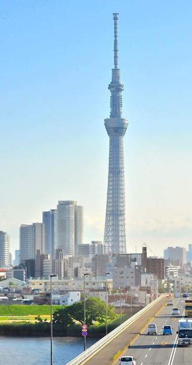 A picture of the Tokyo skyline shared by Musashi University