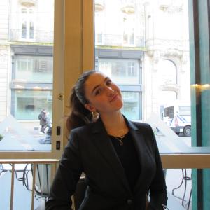 Georgie smiling at camera