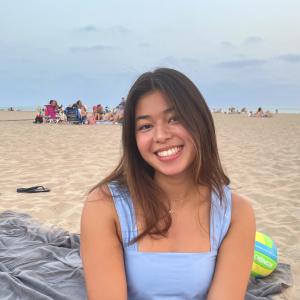 Keala smiling at the camera