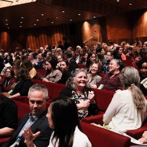 People in a theatre audience