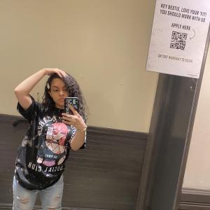 Ashley Morales posing for a selfie.