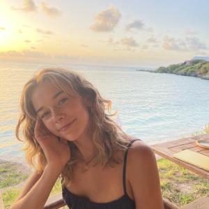 Tennyson Shultz smiling on a beach