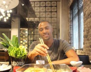 china shanghai @tuurrnce (instagram user) eating at a restaurant 