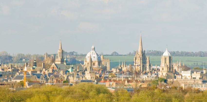 a panoramic photo of Oxford