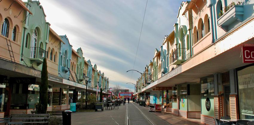 New Regent Street mall in Christchurch