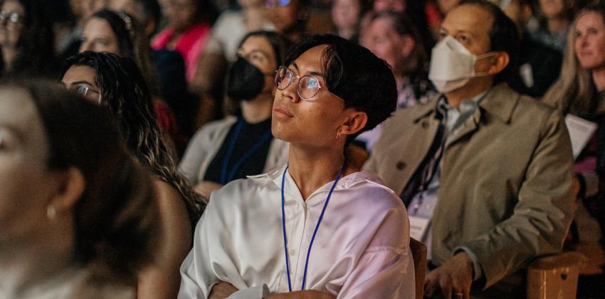 study abroad film festival audience watching