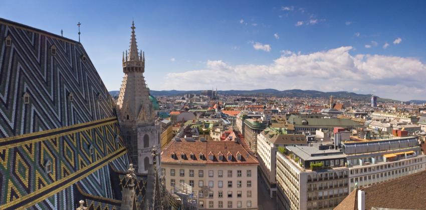 Vienna rooftops from Stephansdom