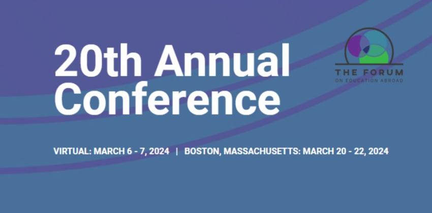 White text that says 2024 Annual Conference on blue background