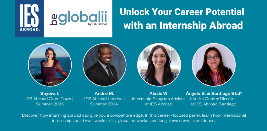 DA Global Internships Panel Graphic