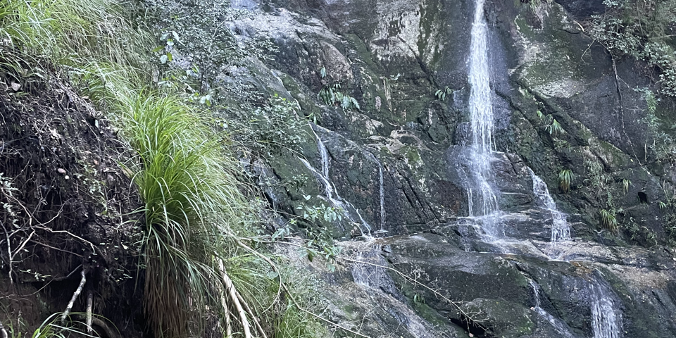Image of a waterfall that we found on the hike. 